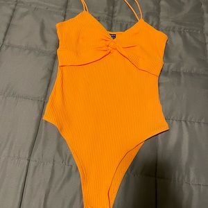Orange bodysuit